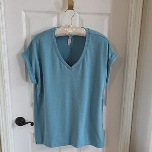 RBX Plus Size(1X) Live Life Active V-NECK TEE